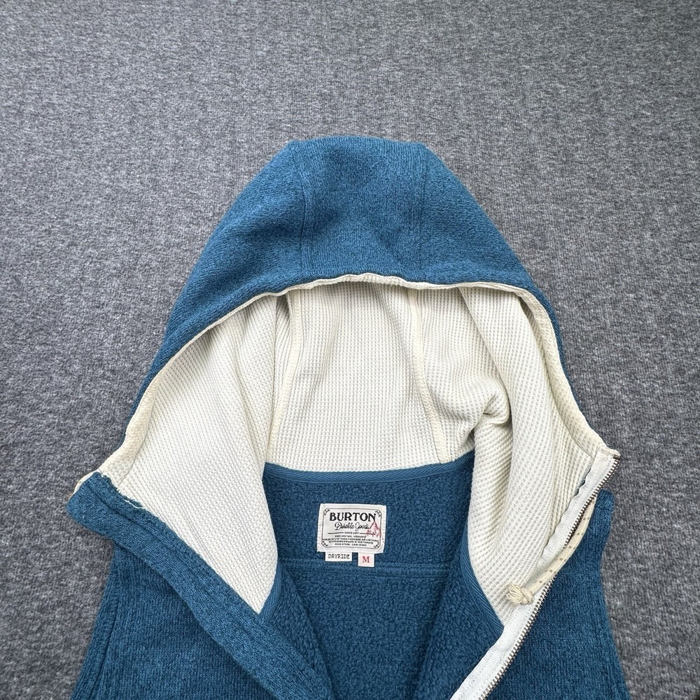 Burton Vest Womens M Blue Hooded Sleeveless Full Zip DRYRIDE Outdoor Ski Snow - Picture 5 of 14